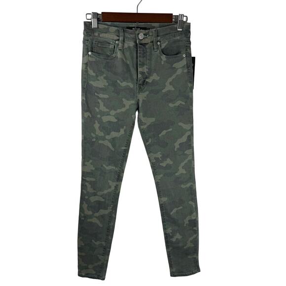 HUDSON BARBARA SUPER SKINNY ANKLE JEANS IN CAMO PRINT‎ NWT WOMEN'S SIZE 26 - Picture 1 of 15